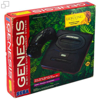 NTSC-US SEGA Genesis 2 Aladdin / Lion King Box