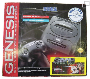 NTSC-US SEGA Genesis 2 Sub-Terrania / Sonic 3 Box