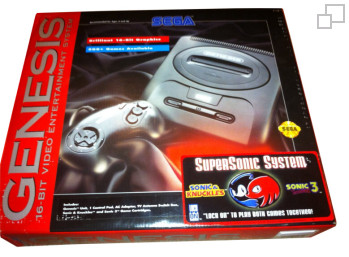 NTSC-US SEGA Genesis 2 Super Sonic System Box
