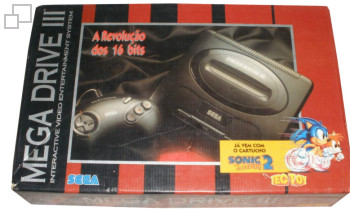 PAL-M TecToy Mega Drive III Sonic 2 Box