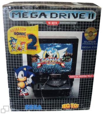 PAL-M TecToy Mega Drive II Sonic 2 Box