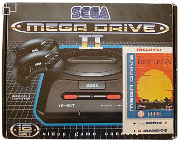 PAL/SECAM Mega Drive 2 Lion King / Sonic 2 Box (Spain)