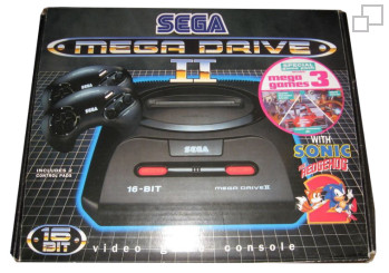 PAL/SECAM SEGA Mega Drive 2 MegaGames III / Sonic 2 Box (UK)
