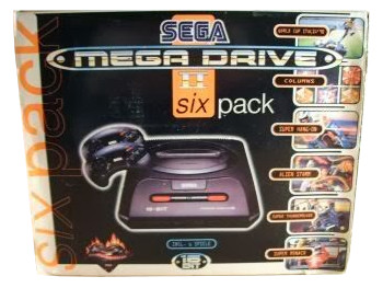 PAL/SECAM SEGA Mega Drive 2 6-Pack Box (Germany)
