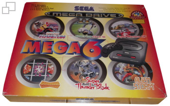 PAL/SECAM Mega Drive 2 Mega Six Box (Australia)