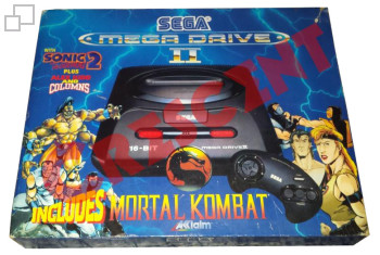 PAL/SECAM Mega Drive 2 Mortal Kombat / Sonic 2 / Alex Kidd / Columns Box