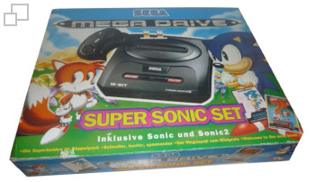 PAL/SECAM Mega Drive 2 Super Sonic Set Box (Germany)