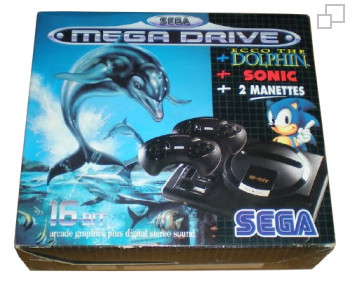 PAL/SECAM SEGA Mega Drive Ecco the Dlphin / Sonic Box (France)