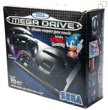 PAL/SECAM SEGA Mega Drive Sonic Box