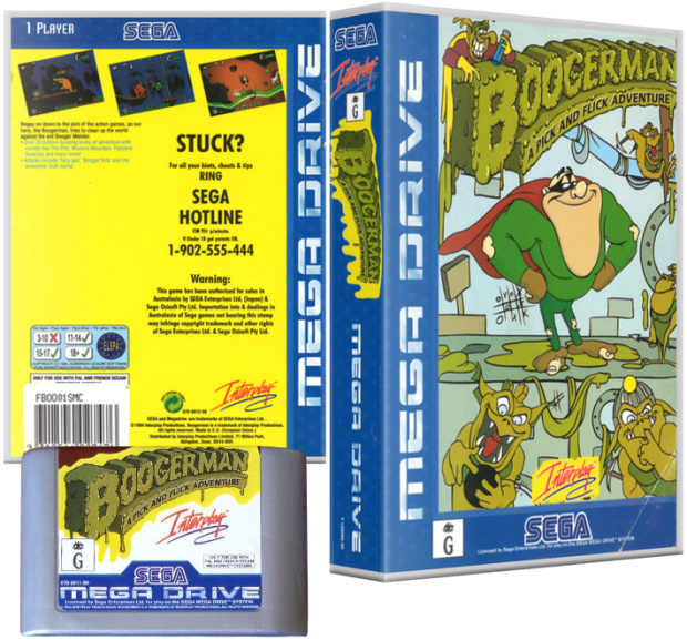 Boogerman Silver Edition Pack PAL/SECAM Australian Silver Edition Cover