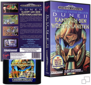 Dune II: Kampf um den Wüstenplaneten German Language Pack PAL/SECAM German Version Cover