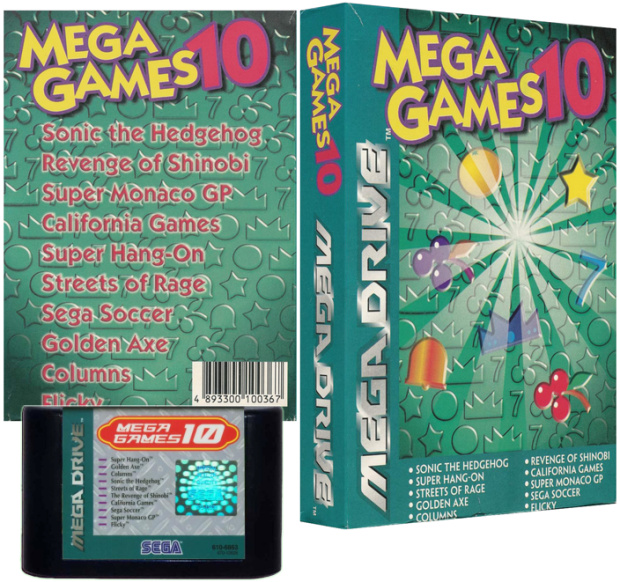 Mega Games 10 PAL/NTSC ASIA SEGA New Style Pack PAL/NTSC SEGA Asia New Style Cover