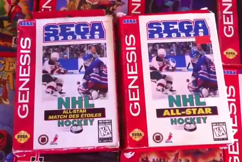 SEGA Genesis NHL All-Star Hockey 95 Canadian Cardboard Box