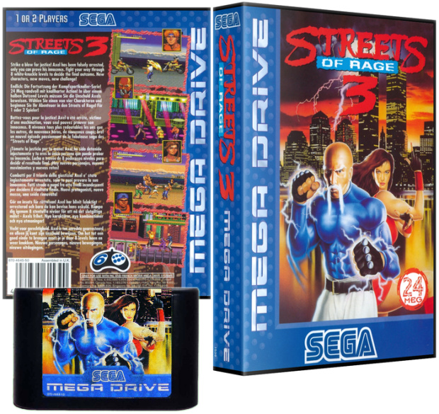 Streets of Rage 3 Europe/Oceania New Style Pack PAL/SECAM New Style Cover