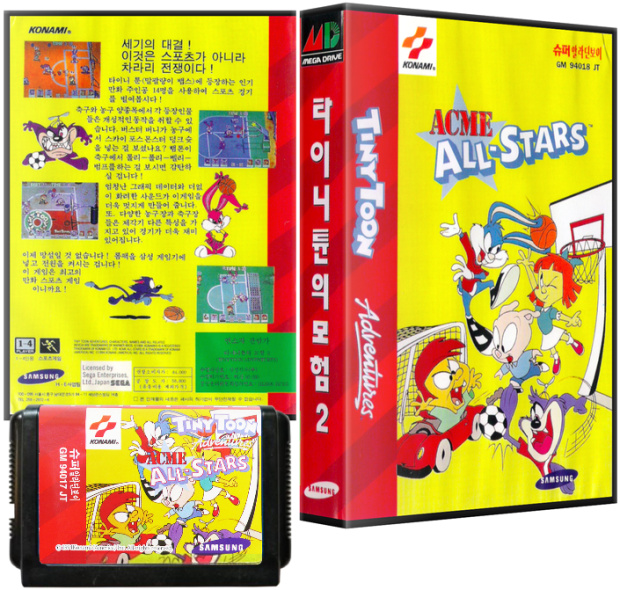 Tiny Toon Adventures: ACME All-Stars NTSC KOREA Super Aladdin Boy MD Logo Packs NTSC Korea Super Aladdin Boy MD Logo Cover